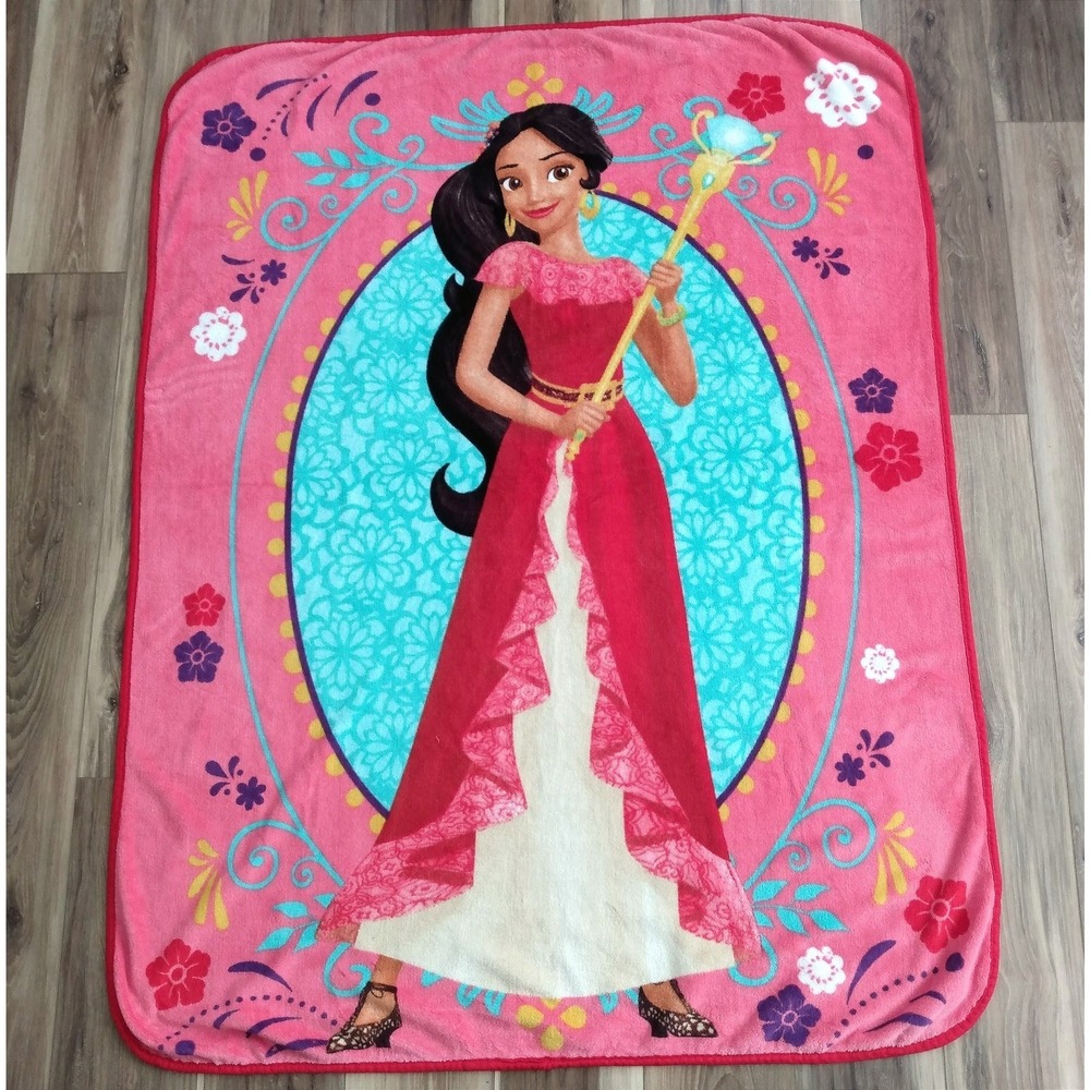 Disney Princess ELENA OF AVALOR Soft Fleece THROW BLANKET Bedding Snuggle Wrap